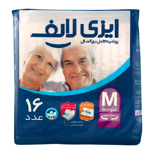 پوشک چسبی بزرگسال ایزی لایف سایز M - کالای پزشکی ترکش